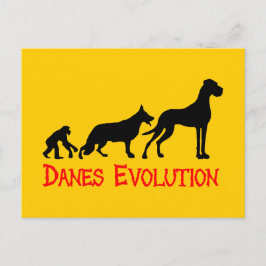 Postal Evolución de los Daneses