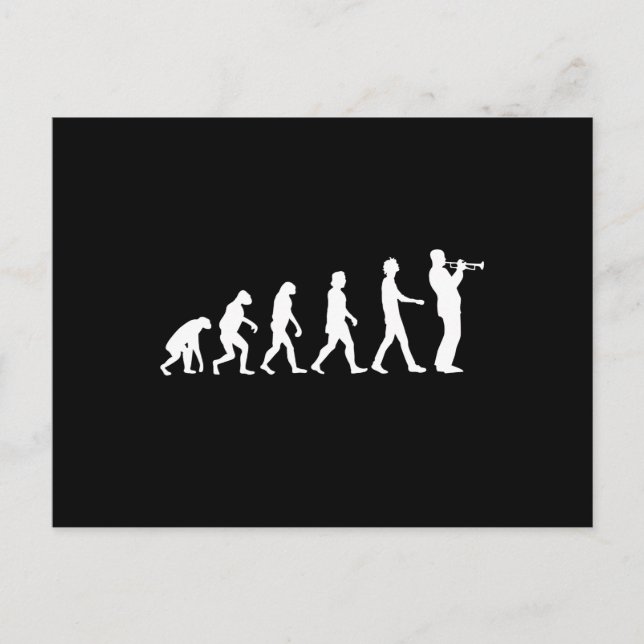 Postal Evolución de trompeta (Anverso)