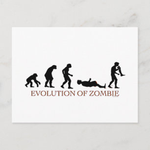 Postal Evolución de Zombie