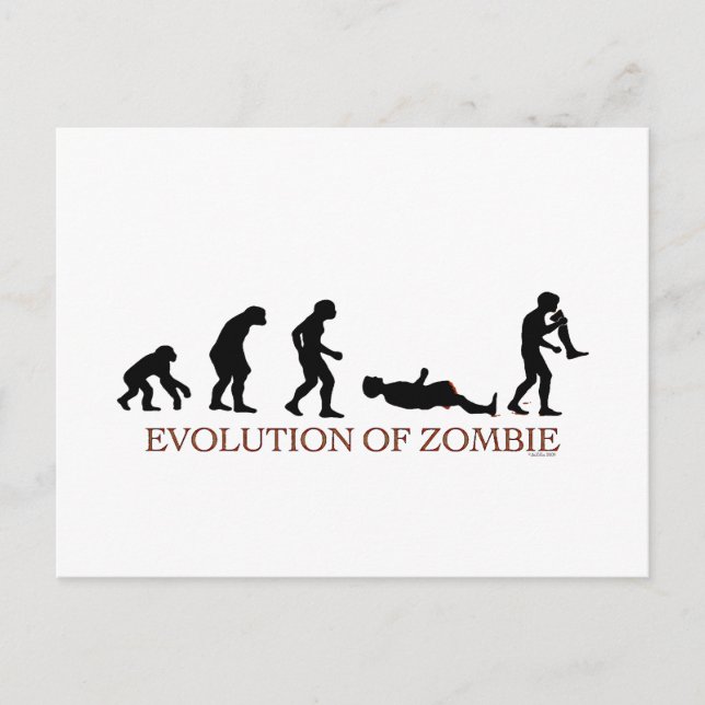 Postal Evolución de Zombie (Anverso)