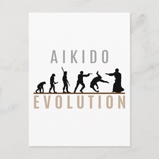 Postal Evolución del Aikido (Anverso)
