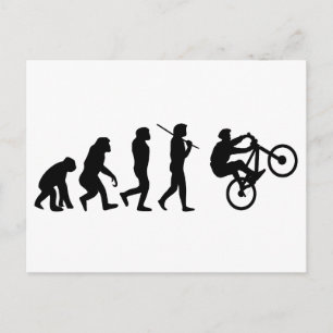 Postal Evolución del ciclista
