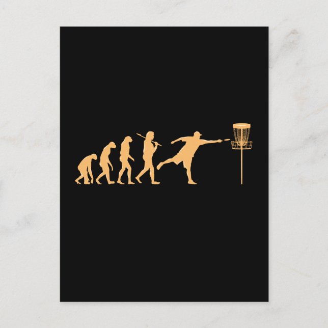 Postal Evolución del Disc Golf (Anverso)