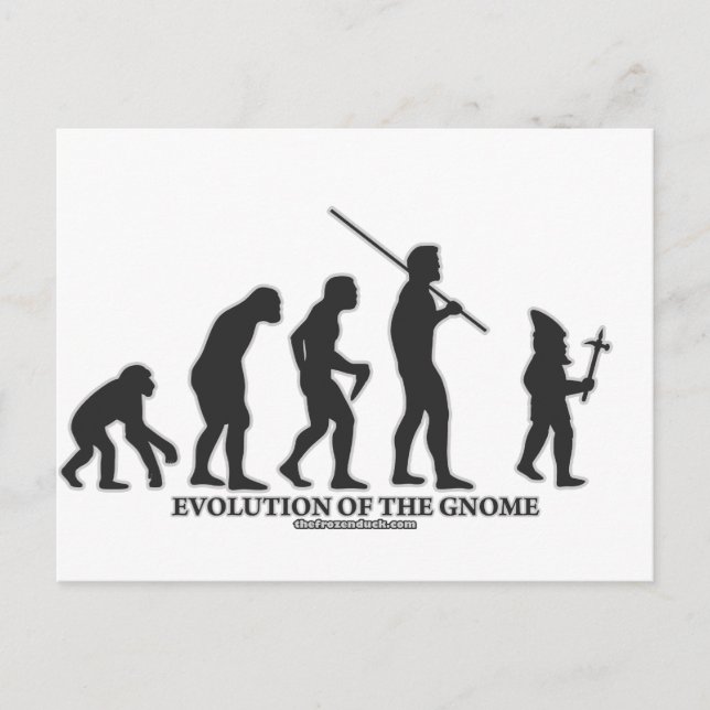 Postal Evolución del Gnome (Anverso)