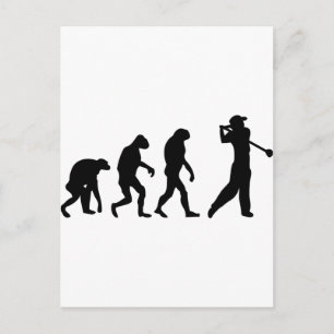 Postal evolución del golf