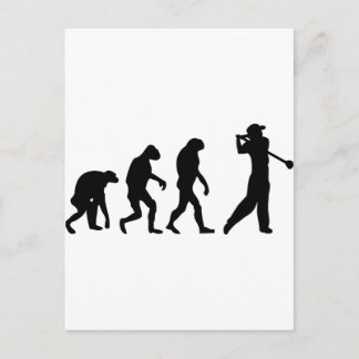 Postal evolución del golf