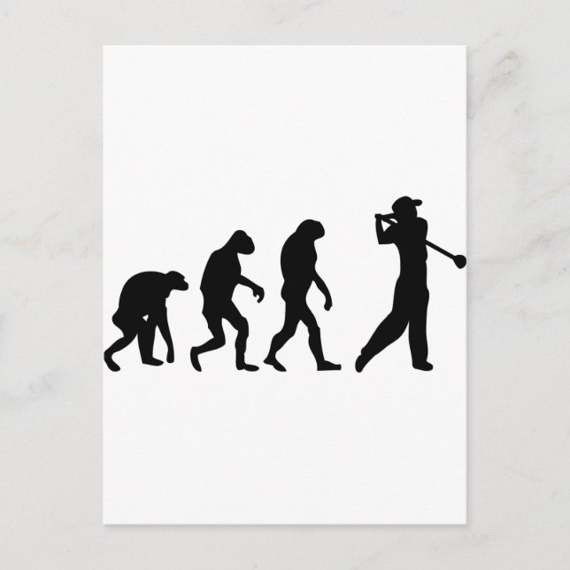 Postal evolución del golf (Anverso)
