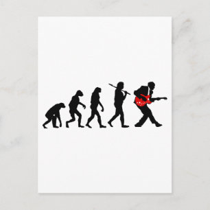 Postal Evolución del guitarrista