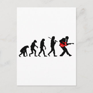 Postal Evolución del guitarrista