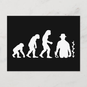 Postal Evolución del jardinero