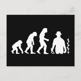 Postal Evolución del jardinero