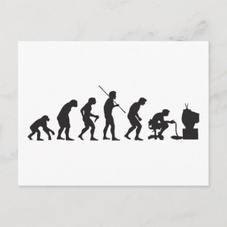Postal Evolución del jugador de videojuegos