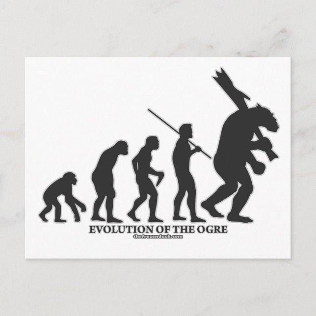 Postal Evolución del Ogro (Anverso)