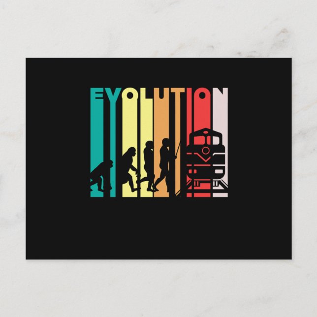 Postal Evolución Del Regalo Del Conductor Del Tren (Anverso)