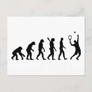 Postal Evolución Jugador de tenis