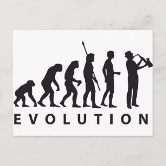 Postal evolución saxofón