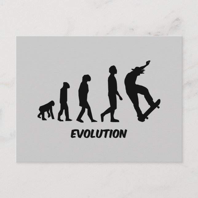 Postal Evolución Skateboarding (Anverso)