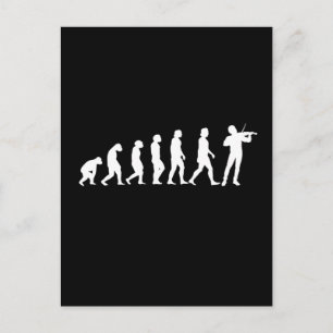 Postal Evolución violinista