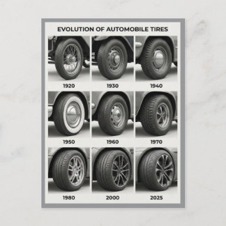 Postal Evolution of Automobile Tyres