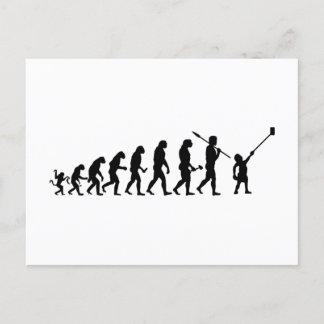 Postal Evolution Selfie Social Media Evolutionstheorie