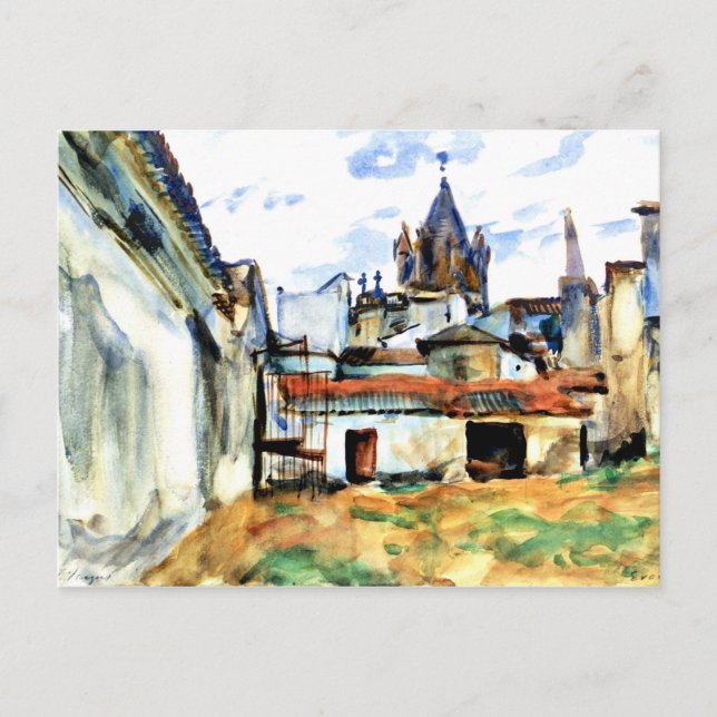 Postal Evora, Portugal - Pintura de arte fino (Anverso)