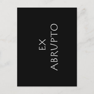Postal Ex abrupto