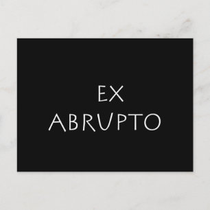 Postal Ex abrupto