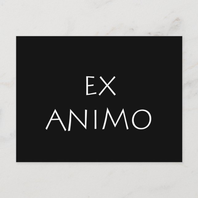 Postal Ex animo (Anverso)