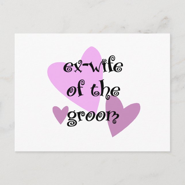 Postal Ex esposa del Groom (Anverso)