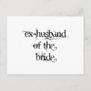 Postal Ex marido de la novia