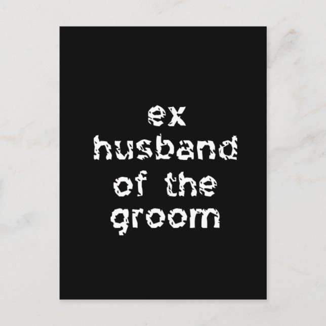 Postal Ex marido del Groom (Anverso)