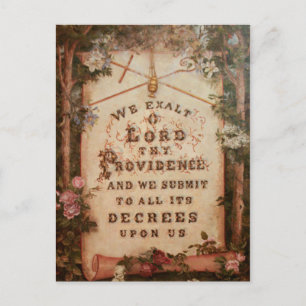 Postal Exaltamos a Lord Thy Providence por Schnell Canvas