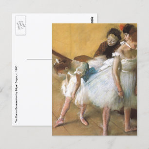 Postal Examen de danza por Edgar Degas, Ballet de época
