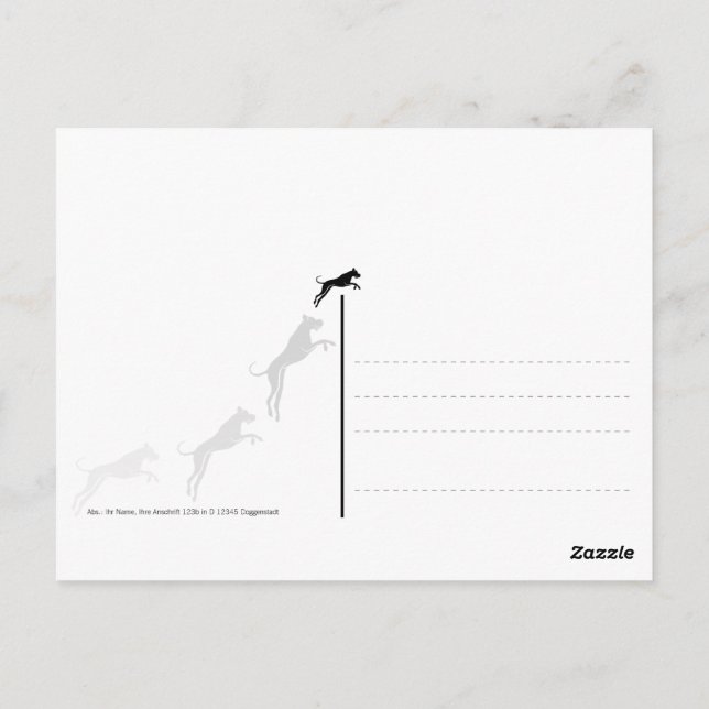 Postal Excelente gráfica de dane (Reverso)