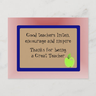 Postal Excelente profesor gracias