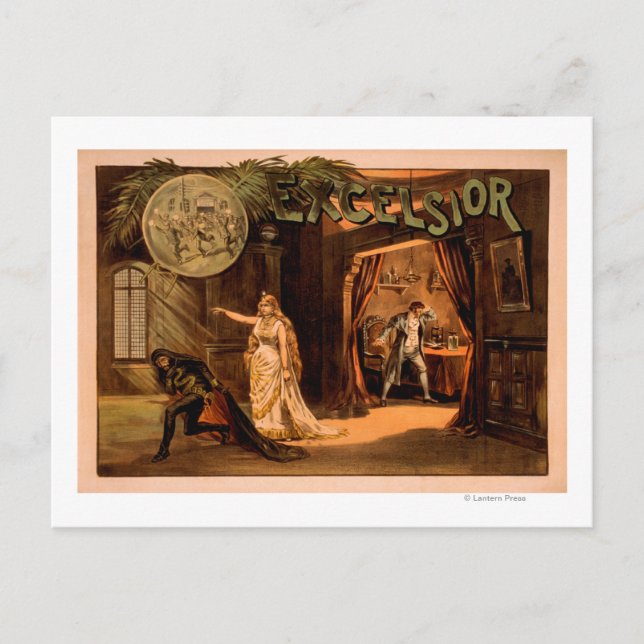 Postal Excelsior Teatral Poster #1 (Anverso)
