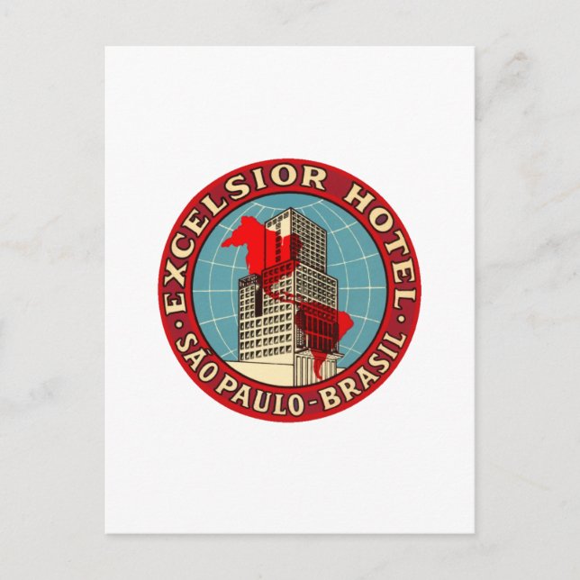Postal ExcelsiorHotelBrasil (Anverso)