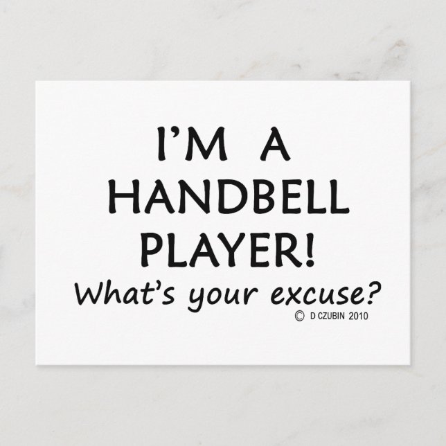 Postal Excusa del jugador de timbre (Anverso)