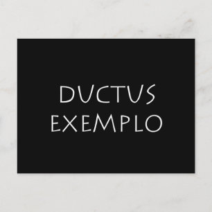 Postal Exemplo de Ductus