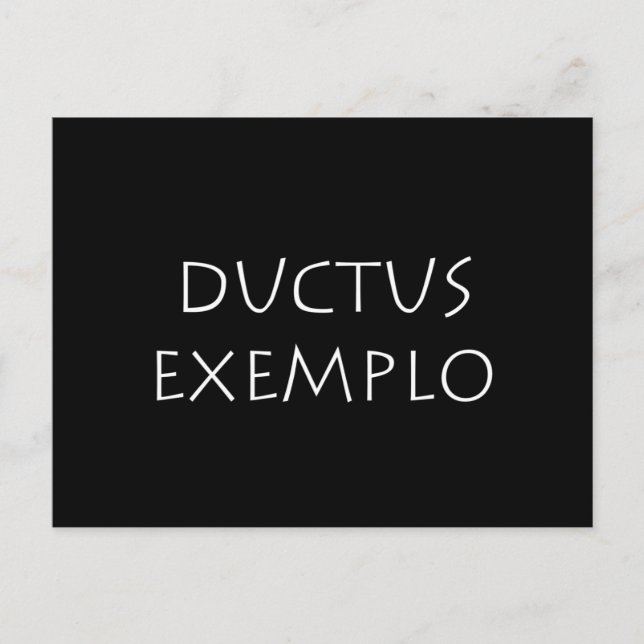 Postal Exemplo de Ductus (Anverso)