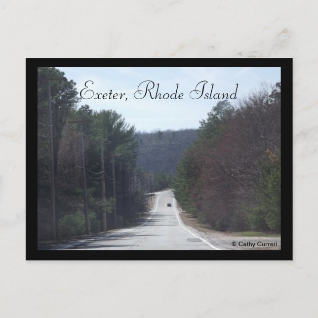 Postal Exeter, Isla Rhode (Anverso)