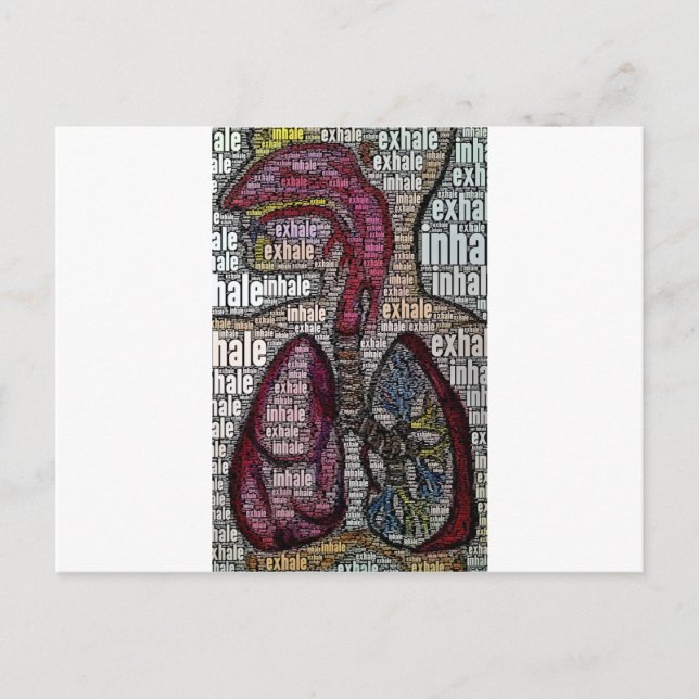 Postal Exhalación por inhalación (Anverso)