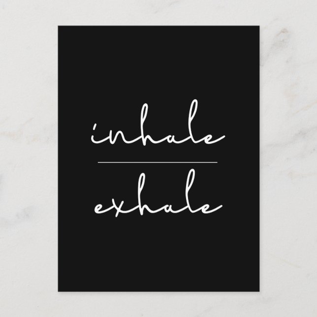 Postal Exhalación por inhalación (Anverso)