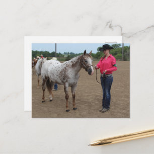 Postal Exhibición de Caballos POA y Appaloosa