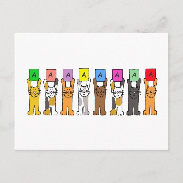 Postal Éxito del examen de A directo (Anverso)