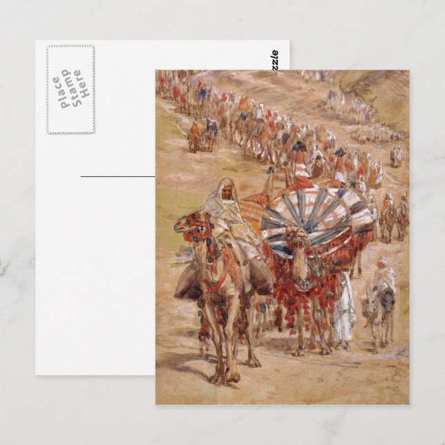 Postal Éxodo desde Egipto. Bella Artes de Pascua (Anverso / Reverso)