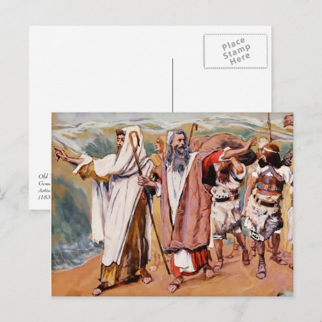 Postal Éxodo desde Egipto. Bella Artes Passover (Anverso / Reverso)