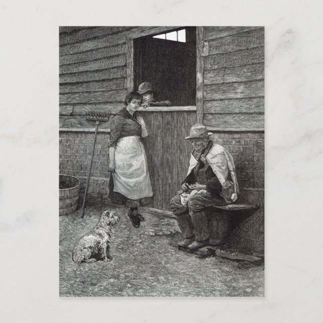 Postal Expectativa desde la "hora de ocio", 1888 (Anverso)