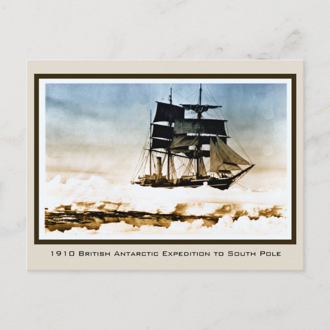 Postal Expedición Scott 1910 al Polo Sur de Terra Nova (Anverso)