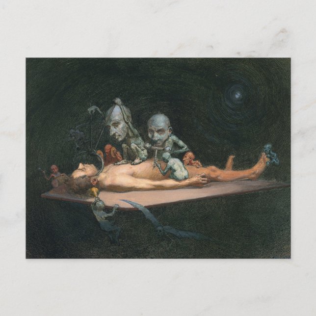 Postal Experiencia cercana a la muerte viendo malvados es (Anverso)